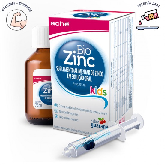 Biozinc kids solução oral 75 ml